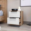 NicBex Stylish 2 Drawers Nightstand Modern Bedside Table End Table Bedroom Furniture for Bedroom, Living Room - 2 of 4