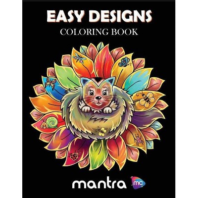 Easy Designs Coloring Book - by  Mantra (Paperback)