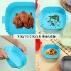EBF Home Silicone Air Fryer Liners, 4Pcs Airfryer Liners Silicone Reusable Square Liners, Food Safe Air Fryer Liners, Air Fryer Accessories - 4 of 4