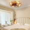TOBILI Low Profile Caged Ceiling Fan with Lights, Embedded modern industrial ceiling fan - 4 of 4