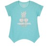 Sleep On It Girls Tropi-Cool 2-Piece Capri Legging Pajama Sleep Set - Turq, M(10/12) - 2 of 4
