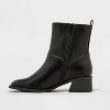 Women's Ashely Low Block Ankle Boots with Memory Foam Insole - Universal Thread™ - image 2 of 4