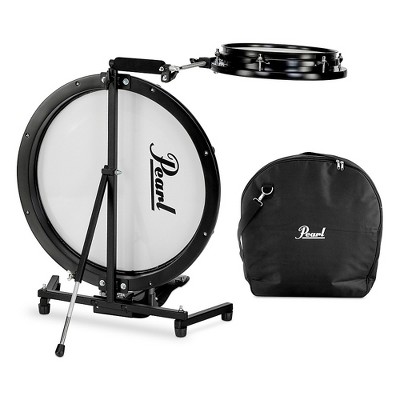 Pearl Compact Traveler 2-Piece Drum Kit with Bag Black