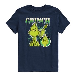 Boys' - Dr. Seuss - Grinch Bootleg Short Sleeve Graphic T-Shirt - 1 of 4