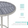 Best Choice Products 3-Piece Outdoor Wicker Bistro Bar Height Set for Patio, Garden w/ Barstools, Steel Frame - 4 of 4