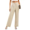 Womens Dress Pants Wide Leg High Waist Business Casual Trousers Pants - 2 of 4