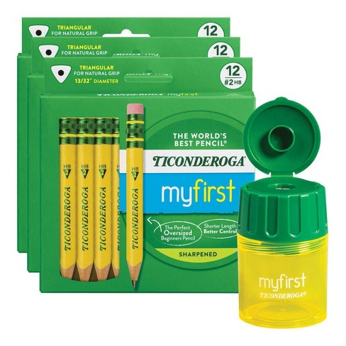 4ct My First Ticonderoga #2 Pencils with Sharpener
