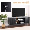 WhizMax TV Stand for 55/60/65 inch TV, Mid Century Modern TV Stand , Entertainment Center with Cord Management for Media Furniture,  Black - 3 of 4
