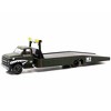 M2 Machines 1968 Chevrolet C60 Flatbed Truck #68 Matt Dark Green with Graphics "Maj. G Action Line" - 2 of 3