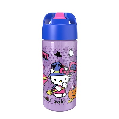 Zak Designs 16 fl oz Polypropylene Glow in the Dark Cypress Hello Kitty Straw Bottle Purple