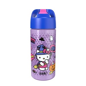 Zak Designs 16 fl oz Polypropylene Glow in the Dark Cypress Hello Kitty Straw Bottle Purple - 1 of 4