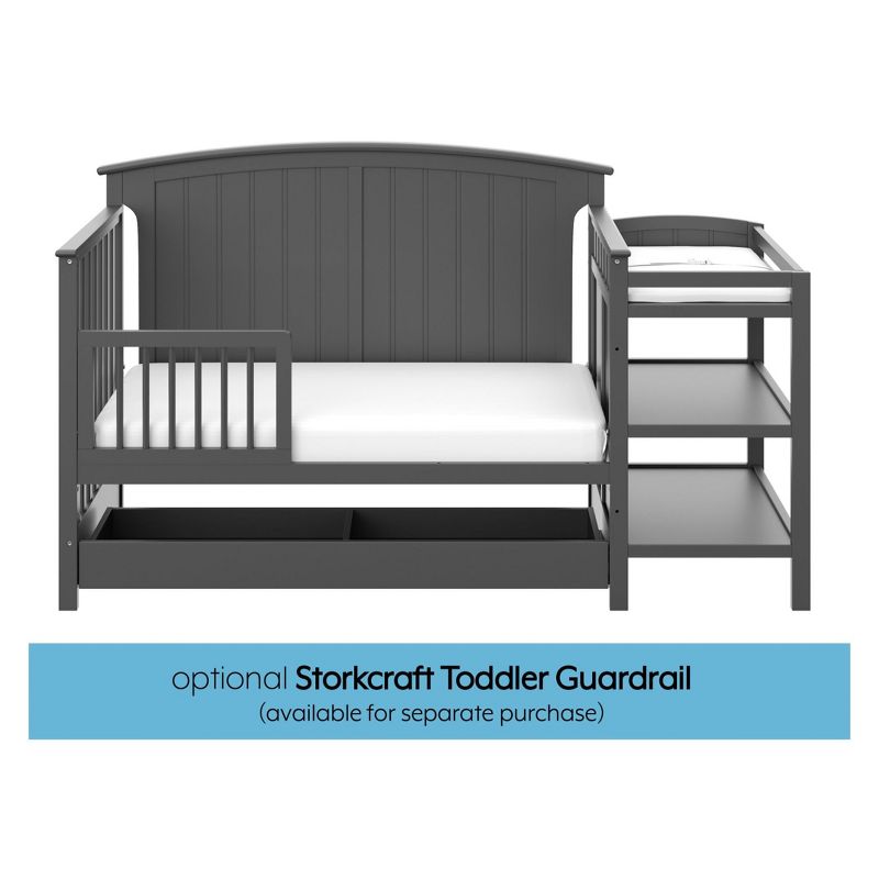 Storkcraft Steveston 4-in-1 Convertible Crib and Changer with Drawer, 6 of 10