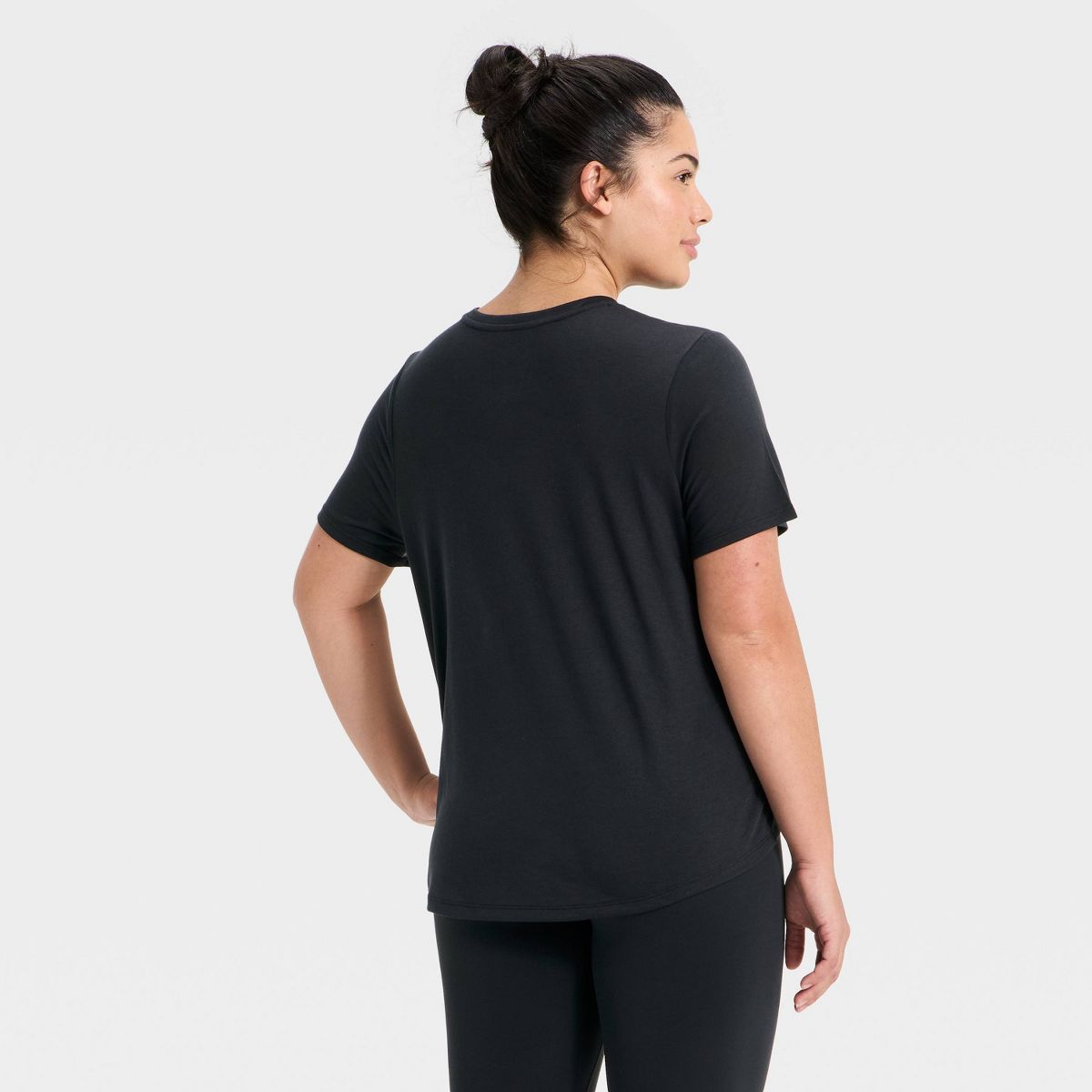Women's Beyond Ease Crewneck Legging Friendly Short Sleeve T-Shirt - All In Motion™ - thumbnail 5