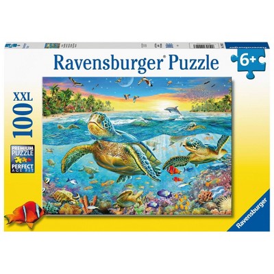 Ravensburger Swim With Sea Turtles Xxl Jigsaw Puzzle - 100pc