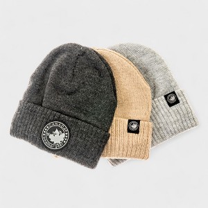 Canada Weather Gear Infant Beanie Hat Set – 3-Pack, Cozy Knit Winter Hats for Babies - 1 of 4