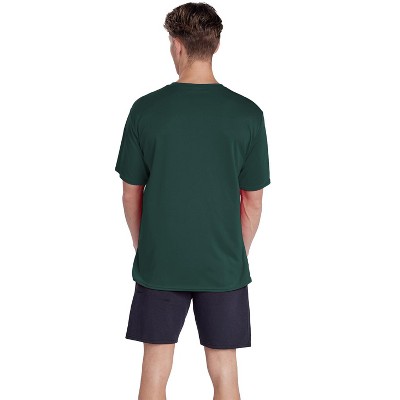 Men's Campus Lab University of San Francisco Men's Sport Active T-Shirt Left Chest Logo Hunter Green
