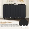 ORRD ON-TREND Cream Minimalist Shoe Cabinet with Adjustable Shelves & Wave Doors - 2 of 4