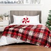 Throw Blanket Holiday Christmas Red Fleece Blanket Soft, Plush, Warm Winter - 3 of 4