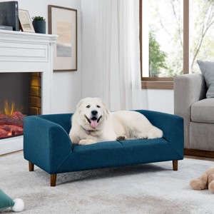 LAOTIES Modern Pet Sofa,Comfortable Dog Couch with Backrest And Armrests for Small And Medium Dogs - 1 of 4