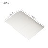 Unique Bargains Stainless Steel DIY Laser Printing Office Engraving Blank Card 15 Pcs - 2 of 4