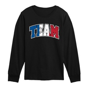Boys' - Instant Message - Team France Long Sleeve Graphic T-Shirt - 1 of 4