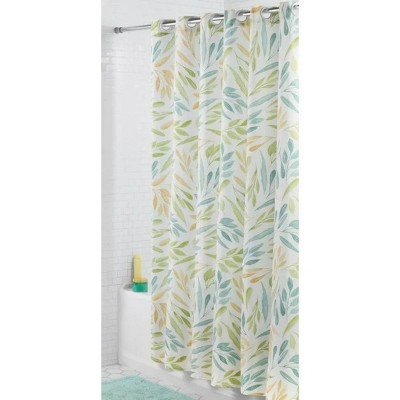 LunaLulinlk Cottage Leaves Easy Hang Fabric Shower Curtain`