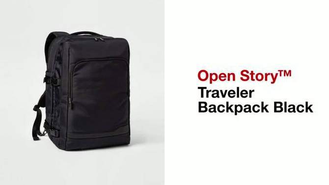 Signature Traveler Backpack Black - Open Story&#8482;, 2 of 13, play video