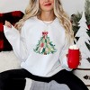 Christmas Tree Stitched - Women's Graphic Sweatshirt - 3 of 4