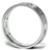 Pompeii3 Mens White Gold Comfort Fit SI Diamond Wedding Band New - 3 of 4