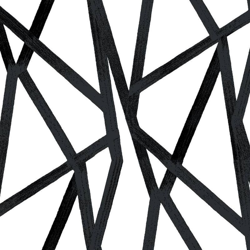 Tempaper Intersections Black on White Peel and Stick Wallpaper, 1 of 5