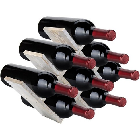 Sorbus 8-bottle Sleek Butterfly Wine Rack - Stylish & Compact Storage ...