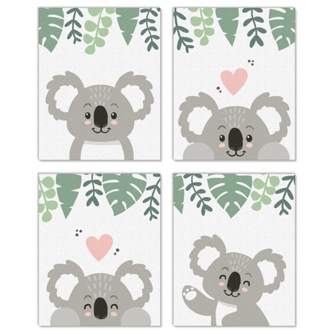 Big Dot Of Happiness Koala Cutie - Unframed Bear Nursery Wall Art