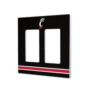NCAA Big 12 Universities Stripe Hidden-Screw Light Switch Plate for Double Rocker - 1 of 4