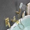 CLIHOME Wall Mount Single-Handle 3-Spray Tub and Shower Faucet with Handheld Shower Head (Valve Included) - 4 of 4