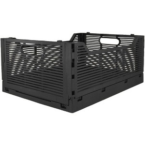 OnDisplay Stackable Folding Desk/Beauty/Closet Storage Crate - 1 of 4