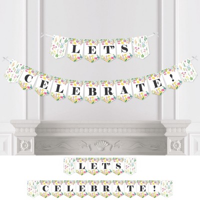 Big Dot of Happiness Hello Rainbow - Boho Birthday Party Bunting Banner - Party Decor - Happy Birthday