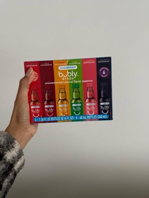 SodaStream Bubly Drops - Paquete variado de 7 sabores, 1.36 onzas líquidas  - 7 unidades (por Gsuila) 9.52 onzas líquidas