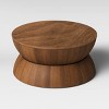Prisma Round Natural Wood Turned Drum Coffee Table Brown - Threshold™ - image 3 of 3