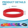 Unique Bargains Sports Party Games Fashion Silicone Bracelet Wristbands 60 Pcs - 2 of 4