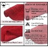 Double Ruffle Bathroom Rugs Set, Washable Rug, Extra Soft and Absorbent bath Rug, Kitchen Mat, Bath Mat Set,Non-Slip, 5 Pcs Set with Contour, Red - 4 of 4