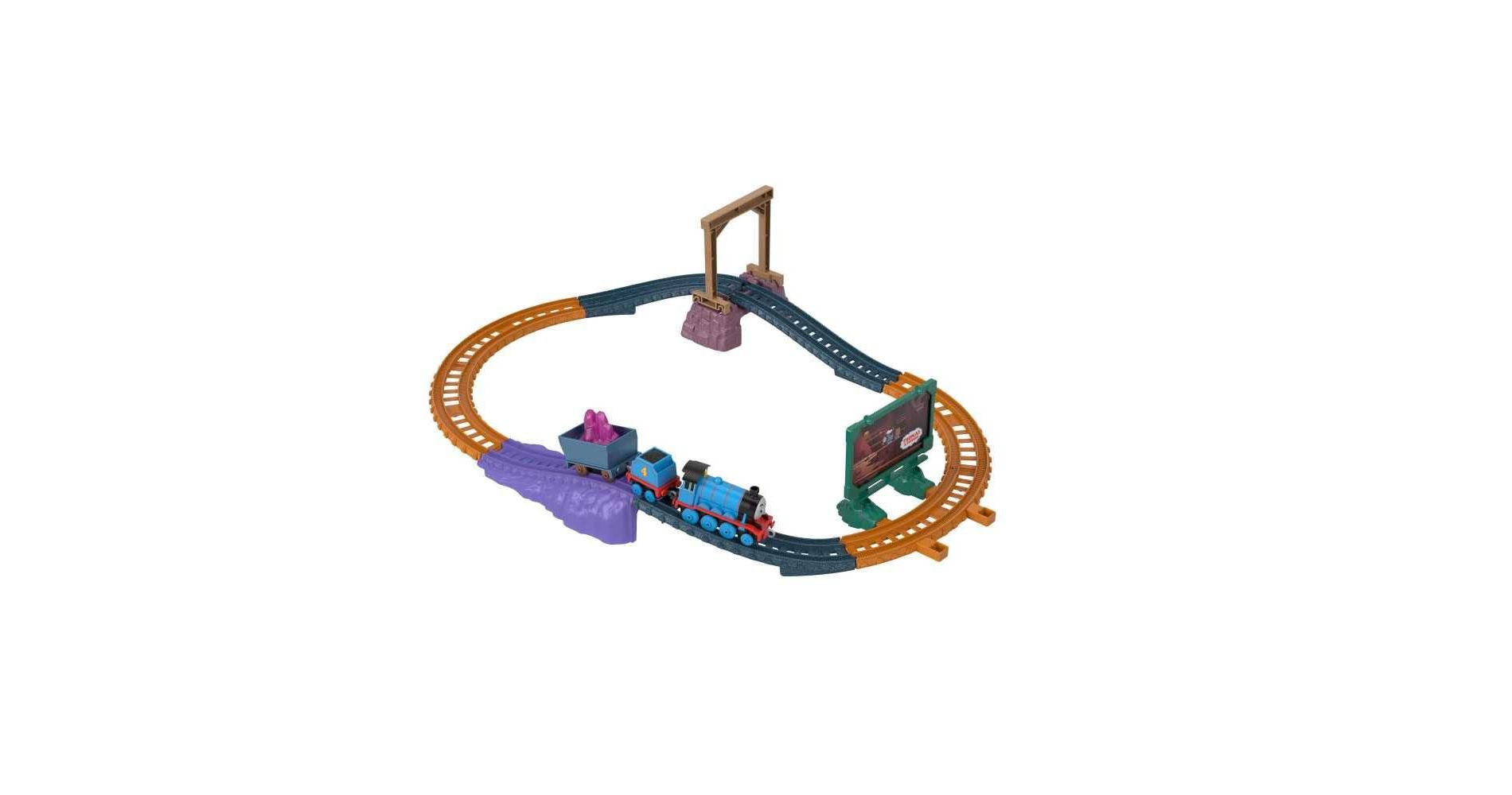 Thomas & Friends Push‑Along Track Set – Gordon in the Old Mines with Metal Gordon Engine, Push‑Along Playset for Kids 3 Years & Up