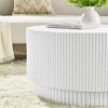 NicBex Modern 30" Round Coffee Table with Barrel Style for Living Room and Bedroom - 4 of 4