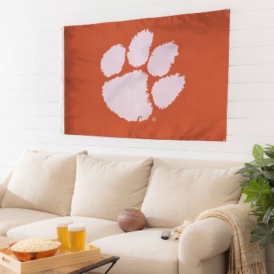 Evergreen Clemson University 3' x 5' Indoor Outdoor Flag for Home Apartment Dorm Rooms