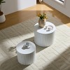 Gulches 2-Piece Nested Table Set - Round Coffee Tables for Living Room Lounge Sofa Corner, Space-Saving - 4 of 4