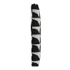 Skyline Furniture 18"x18" Outdoor Chair Cushion Halfmoon Black White: Geometric Pattern, Zippered, Water-Resistant - 2 of 4