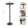 Kate and Laurel Ropa Metal Pedestal Table and Plant Stand - 2 of 4