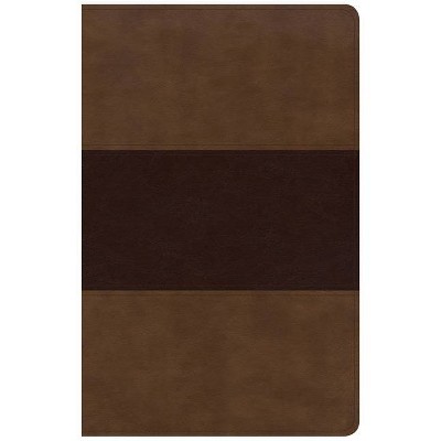 KJV Large Print Personal Size Reference Bible, Saddle Brown Leathertouch - by  Holman Bible Staff (Leather Bound)