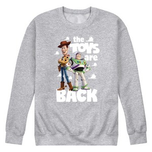Men's - Toy Story - Woody and Buzz The Toys Are Back Graphic Fleece Sweatshirt - 1 of 4
