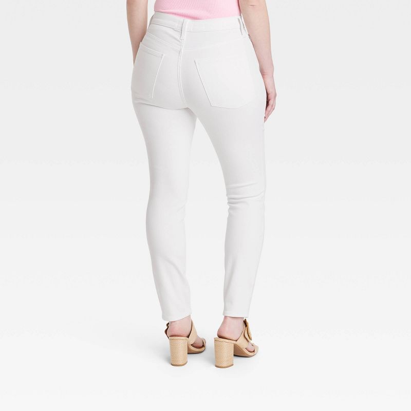 Women's High-Rise Skinny Jeans - Universal Thread™ White, 6 of 8