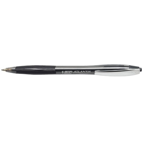 Black BIC Atlantis Original Retractable Ballpoint Pen 1.0mm 4-Count Medium Point 